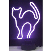 Purple Cat Neon Sign