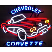 GM Corvette 1950s Neon Sign