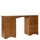 Scandinavian Double Pedestal Dressing Table
