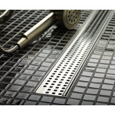 34.9" Square Bathroom Linear Shower Drain