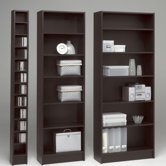 Spectrum Narrow 80" Bookcase in Coffee