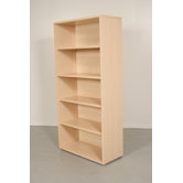 Pierce Office Five Shelf Bookcase in Light Maple
