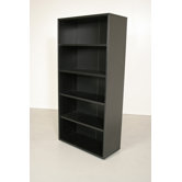 Pierce Office Five Shelf Bookcase in Coffee
