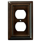 Wood Architectural Single Duplex Wall Plate