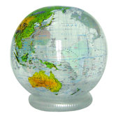 Topographical Globe (Set of 6)