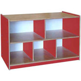 Classroom Color Two Shelf Storage Unit