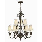 Kronleuchter 10-flammig "Plantation" in Bronze Pearl