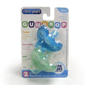 GumDrop Neutral Pacifier in Green / Blue
