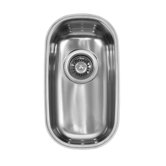 17" x 9.5" Single Bowl Undermount Stainless Steel Kitchen Sink