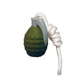 Rugged Rubber Small Grenade Dog Toy
