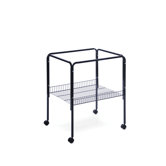 Rolling Stand with Shelf Black