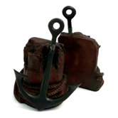 Brass Anchor Bookend