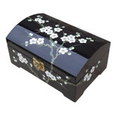 Blossom Jewellery Box in Black