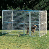 Large Chain Link Portable Dog Kennel