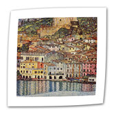 Gustav Klimt "Malcesina at Gardasee" Canvas Wall Art