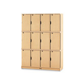 Triple Stack Lockable Lockers with Optional Master Key