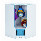 Toddler Corner Coat Locker with Step