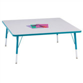 Rainbow Accents Activity Table- Square (48" x 48")