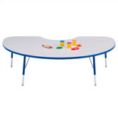 Rainbow Accents KYDZ Toddler Height Activity Table- Kidney (48" x 72")