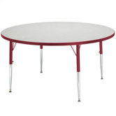 Rainbow Accents KYDZ Toddler Height Activity Table- Round (48" diameter)