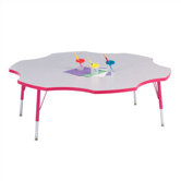 Rainbow Accents KYDZ- Toddler Height Activity Table- Six Leaf(60" Diameter)