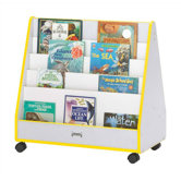 30" H KYDZ Rainbow Accents Mobile Book Display - Rectangular
