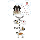 St. Bernard Enamel Key Chain