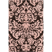 Cinzia Dark Brown/Pink Floral Rug