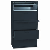 500 Series Five-Drawer Lateral File, 36W X67H X19-1/4D