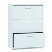 600 Series Three-Drawer Lateral File, 30w x19-1/4d, Light Gray