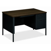 Metro Classic Series Computer Desk with Right Pedestal