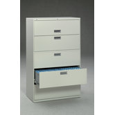 600 Series 42" W Five-Drawer Lateral File