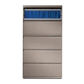 800 Series 36" W Five-Drawer Lateral File with Roll-Out Shelf