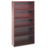 Valido 11500 Series Bookcase, 5 Shelves, 36w x 13-1/8d x 71h, Mahogany