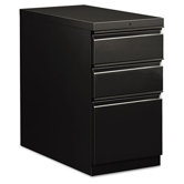 Flagship Mobile Box/Box/File Pedestal, Full Radius Pull, 28-7/8d, Light Gray
