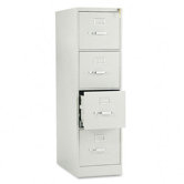 510 Series Four-Drawer, Full-Suspension File, Letter, 52h x25d, Lt GY