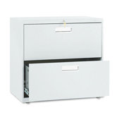 600 Series Two-Drawer Lateral File, 30w x19-1/4d, Light Gray