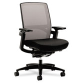 High-Back Stretch Office Chair with Arms