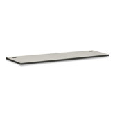 Regular Worksurface, White Laminate/Charcoal, 4 Sizes