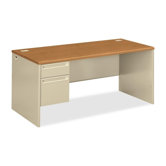 Pedestal Desk with Lock
