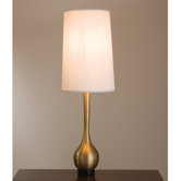 Bulb Vase Interior Lamp in Antique Brass