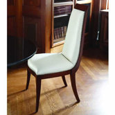 Elegant Deco Leather Parson Chair