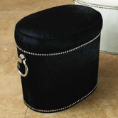 Angus Leather Ottoman