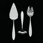 New Oberon Stainless 3 Piece Serving Set