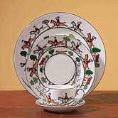Hunt Scene Dinnerware Set