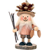 Pinecone Boy in Natural Wood Finish Ornament