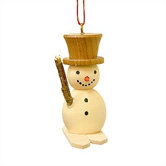 Snowman with Skies Ornament
