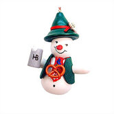 Bavarian Snowman Ornament