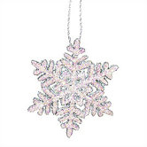 Large Snowflake with Sparkles Ornaments