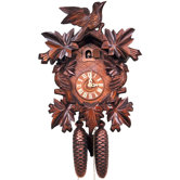 Cuckoo Clock with 8 Day Weight Driven Movement and Leaf Detail